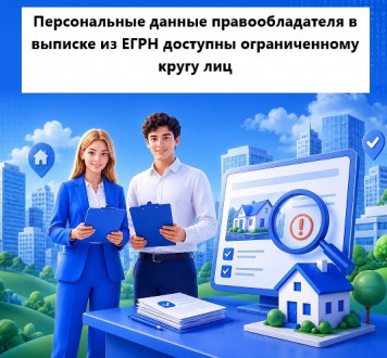 Персональные данные правообладателя в выписке из ЕГРН доступны ограниченному кругу лиц