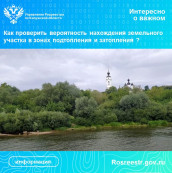 Калужский Росреестр информирует, как проверить вероятность нахождения земельного участка в зонах подтопления и затопления Калужский Росреестр информирует, как проверить вероятность нахождения земельного участка в зонах подтопления и затопления